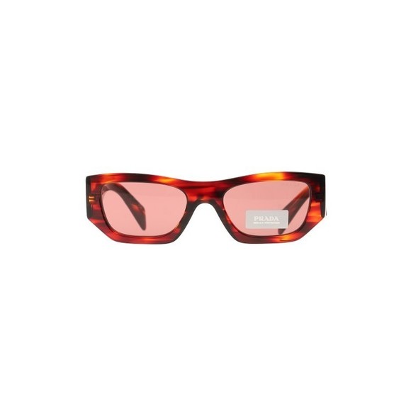 Prada Narrow Rectangular Havana Red Sunglasses - NWT - Picture 1 of 3